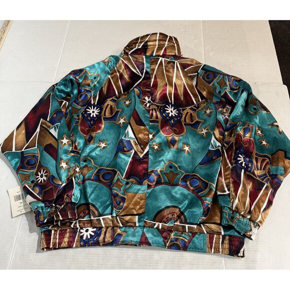 Vintage Bocoo XL Wind Breaker Track‎ Suit Full Zip Quilted Jacket Pants NOS 80s - Picture 9 of 16